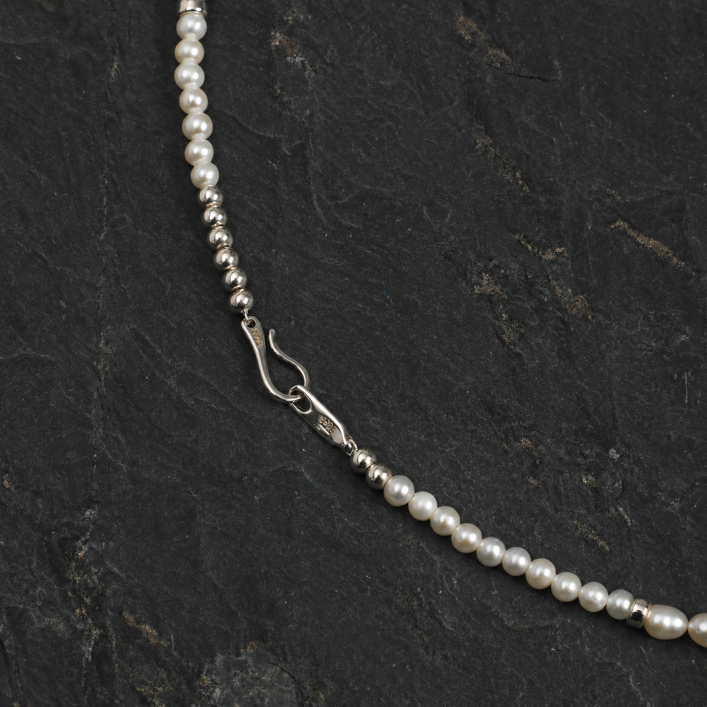 Warm Haze Citrine & Pearl Necklace with S925 Silver Hook