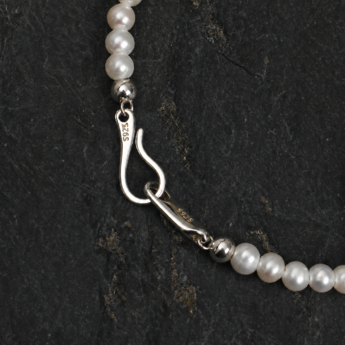 Citrine Long Tooth & Petal Pearl Bracelet with Tiny Rice Pearls and S925 Silver Hook